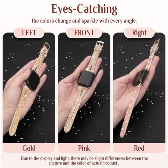 Bling SiliconeBand for AppleWatch Bands Ultra Ultra2 Series 10 9 8 7 6 5 4 3 2 1 - Picture 2 of 7